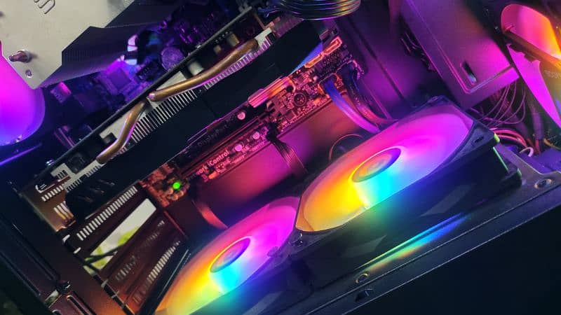 rgb gaming pc 4th gen same i7 rx 580 8gb gta 5 tekken 8 pubg streaming 4