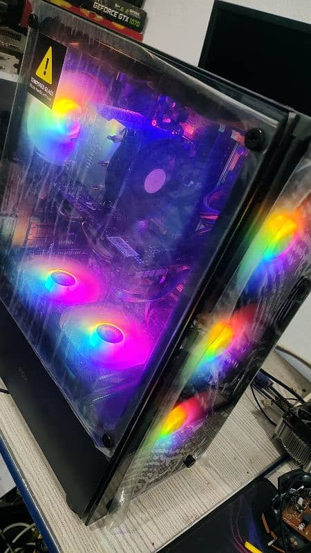 rgb gaming pc 4th gen same i7 rx 580 8gb gta 5 tekken 8 pubg streaming 8