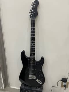 Electric Guitar Blacked out Stratocaster/Strat/Fender/Squier