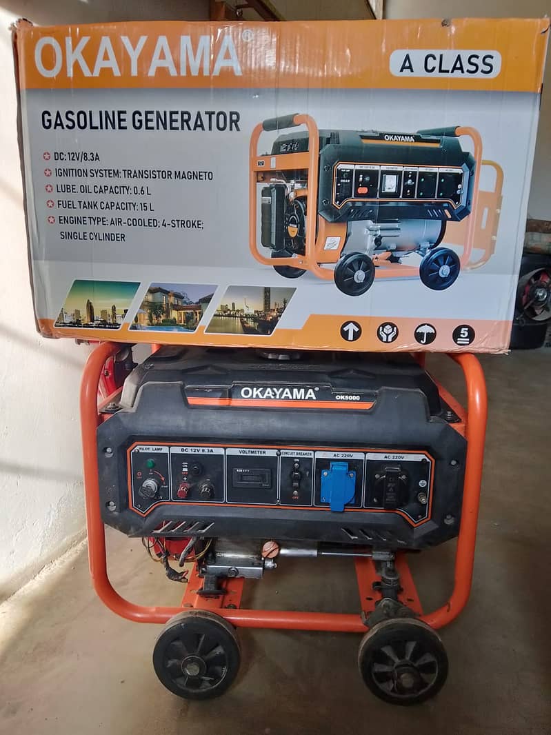 OKAYAMA 3.5-KVA FULL COOPER GASOLINE GENERATOR. 6