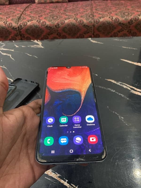 samsung galaxy a50 with box no repair face id ,display fingerprint oka 4