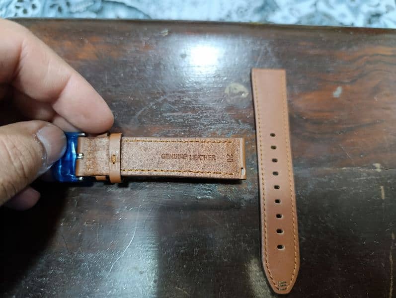 Original brown Leather branded strap in 20 mm in 1500 only 3