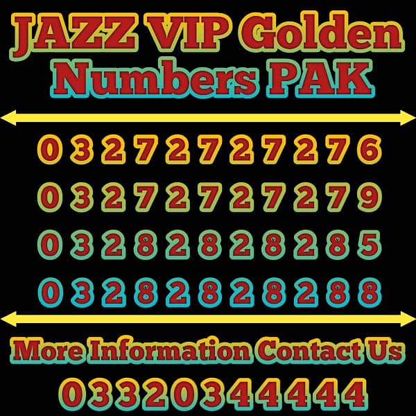 Jazz Ufone VIP Golden Numbers offer 1