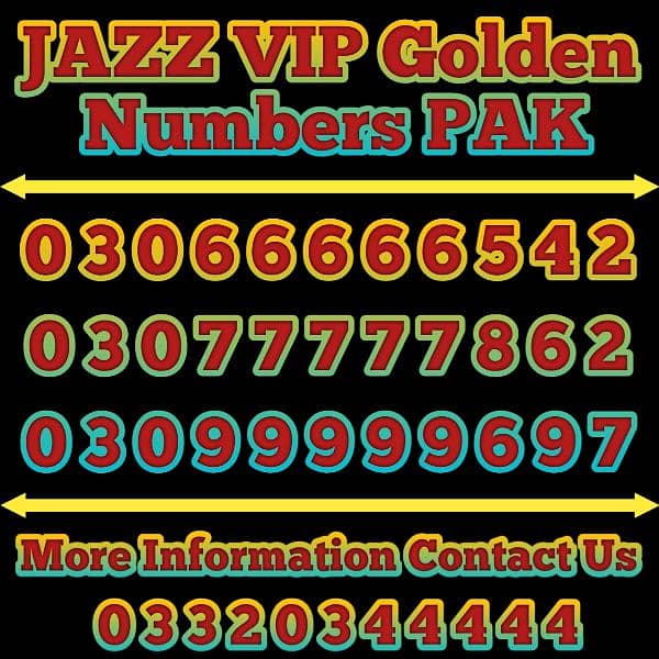 Jazz Ufone VIP Golden Numbers offer 3