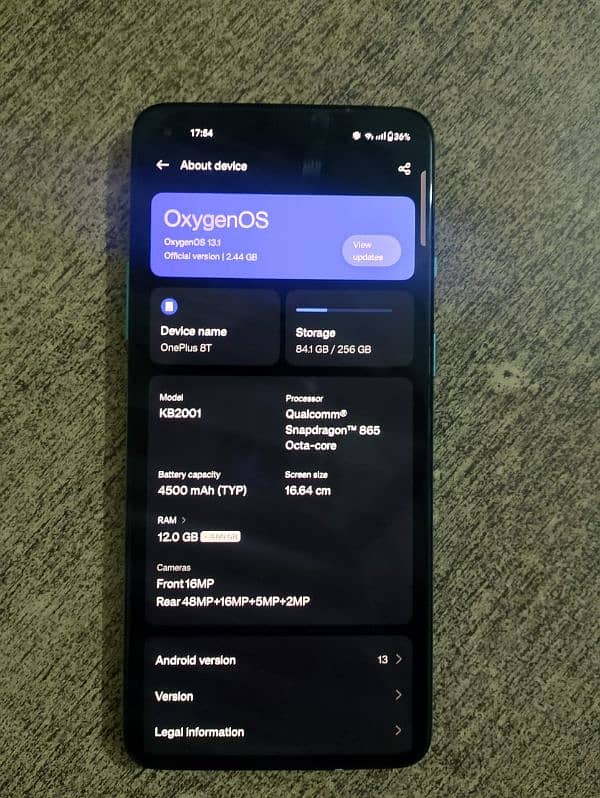 OnePlus 8T Dual Sim Ram 12/256 1