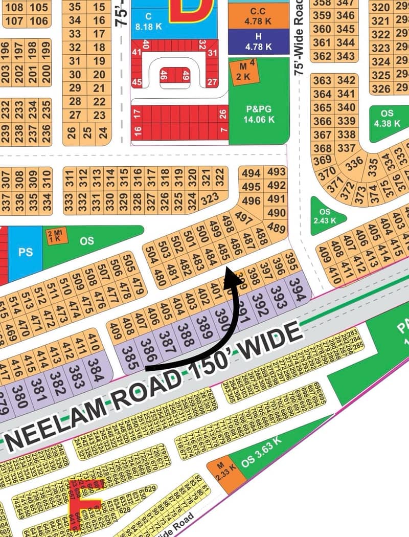 Block E 1 kanal possession plot available 150ft neelam Road 0