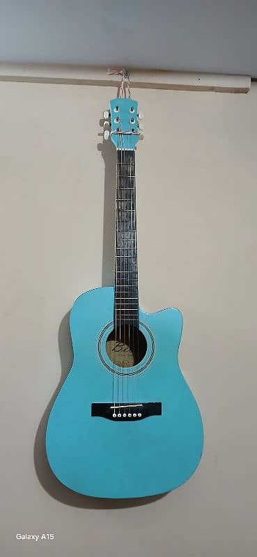 Light Blue Matte Acoustic Guitar | Excellent Condition 1