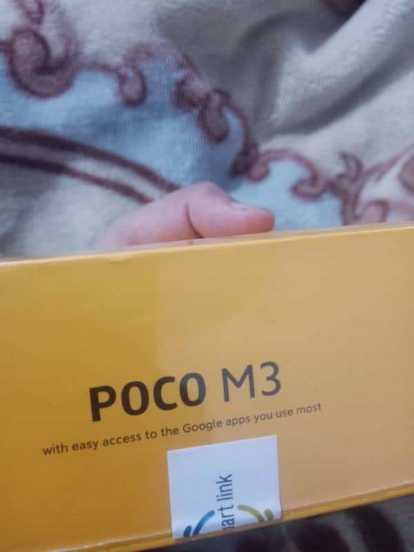 poco m3 for sale with box 10/10 condition 6/128 5