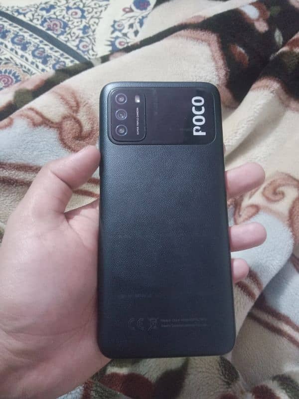 poco m3 for sale with box 10/10 condition 6/128 6