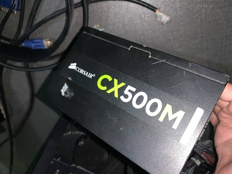 Corsair CX500m 500w PSU semi moduler 1