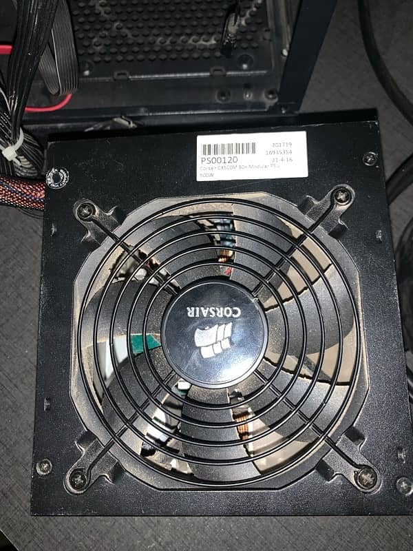 Corsair CX500m 500w PSU semi moduler 4