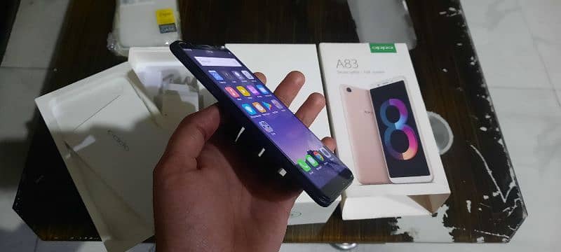 oppo a83 with box and adapter 3