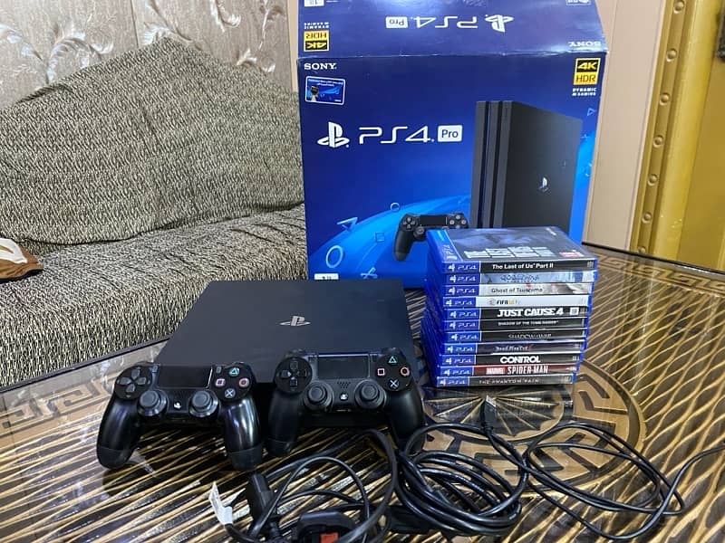 PlayStation 4 Pro 1 Tb , With 11 GAMES 2