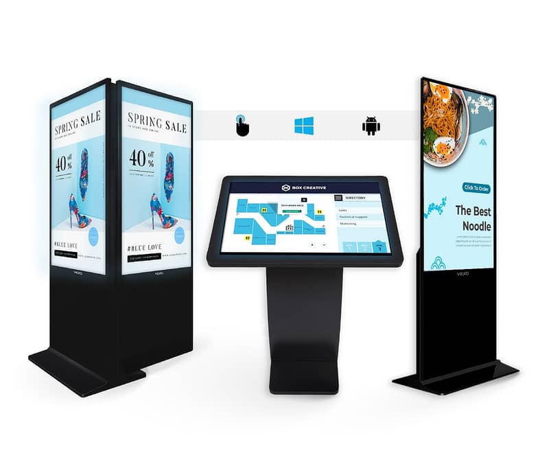 Digital Floor Standee-Touch LED Kiosk-Video Wall Screen-logitech came 0