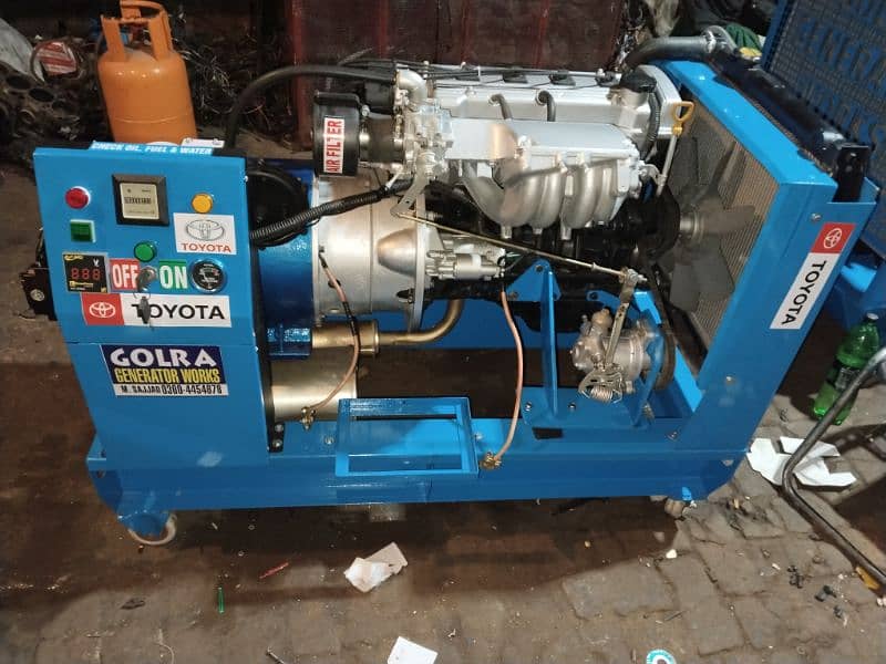 15kva new gas generator engine Toyota gli 1600cc sound proof 12