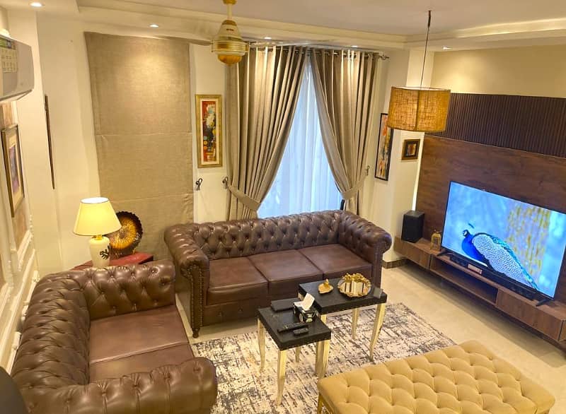 2 bed luxury furnished apartment in Quaid block Bahria Town Lahore 1