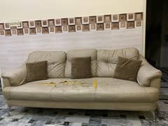 urgent sale two  7 seater sofas with tables