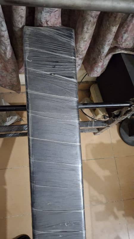 bench press & barbel rod 4 2kg plates for sale 3