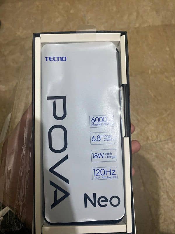 TECNO POVA NEO 4/64GB ONLY BOX OPEN CONDITION 10/10 PTA APROVED ALL OK 4