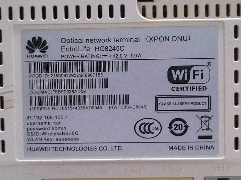 Huawei fiber optics Router 2 antena 3