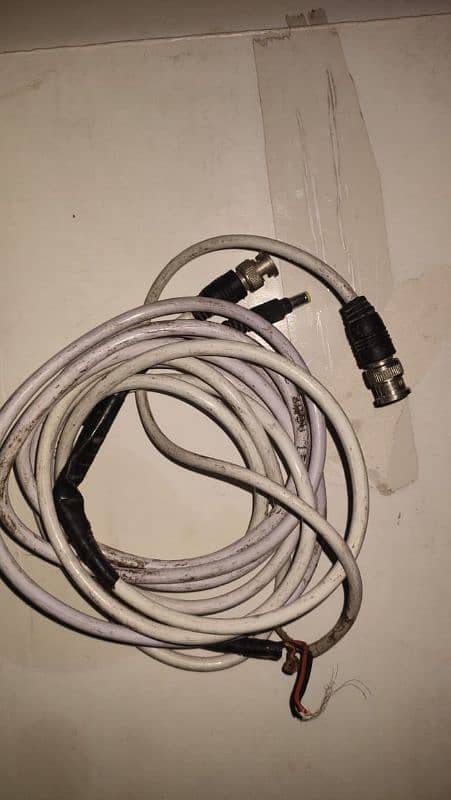 hikvision 2 camera DVR or VG cable with power cable 6