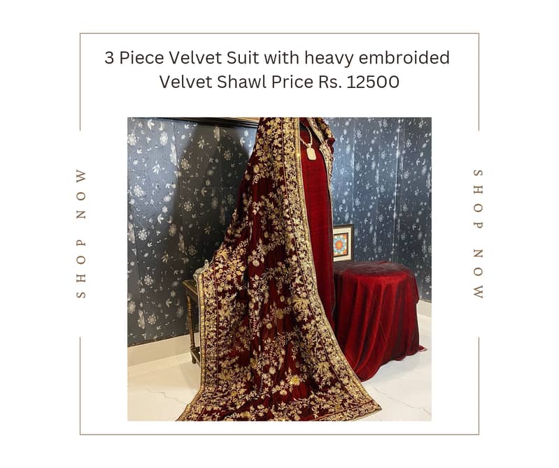 Luxury Velvet Collection with Shawls 1