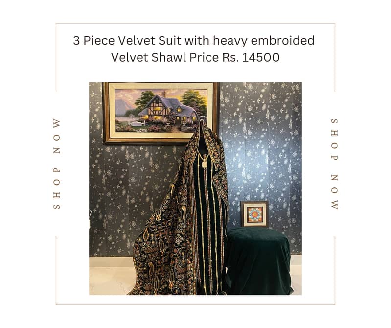 Luxury Velvet Collection with Shawls 12