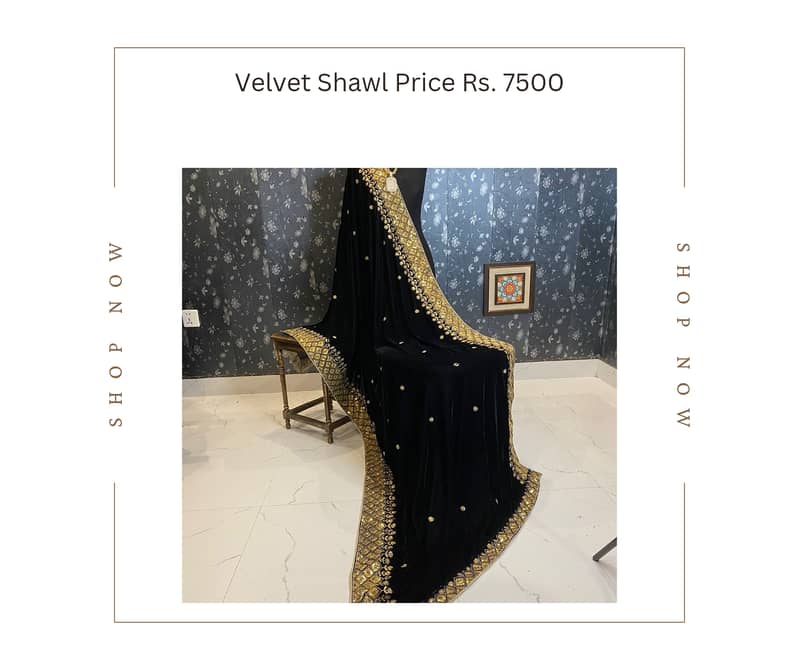 Luxury Velvet Collection with Shawls 19