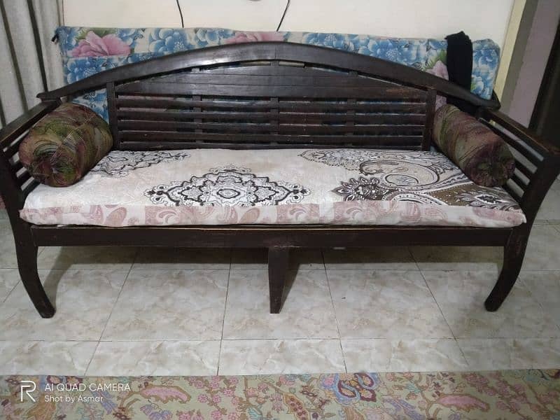 5 seater sofa set wooden 0