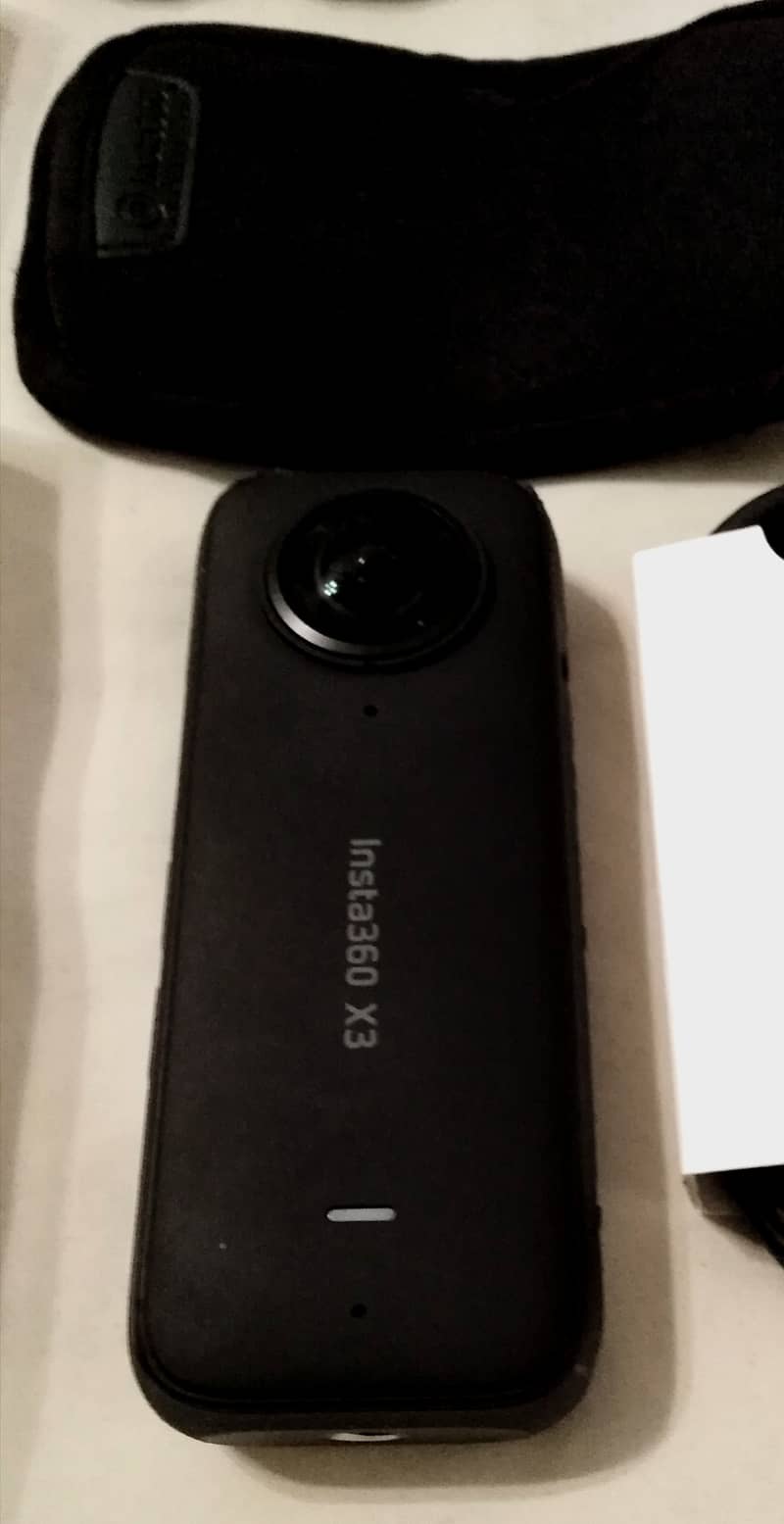 Insta 360 X3 with New Lens Guards, Silicone Skin & other Accessories 8