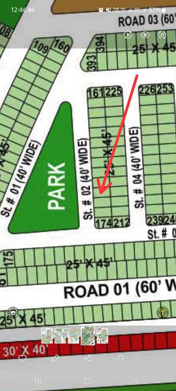 Precinct 27 125sq. y plot 170 Park face allotment available for sale 03135549217 0