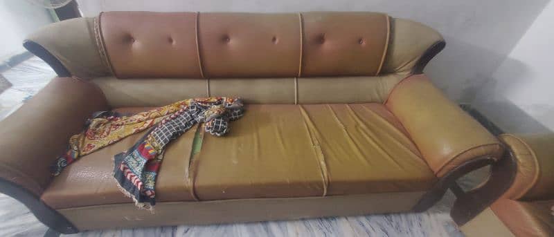 used sofa 5;seater solid, heavy, 2