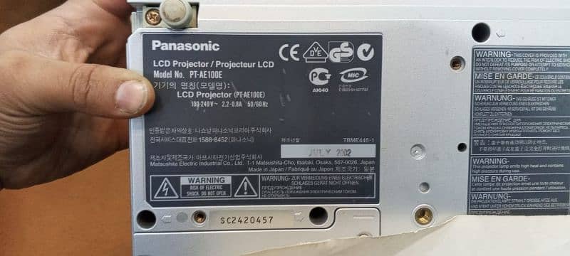 Home cinema panasonic projector 2