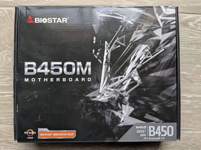 Biostar b450m Motherboard Box Packed new. 0