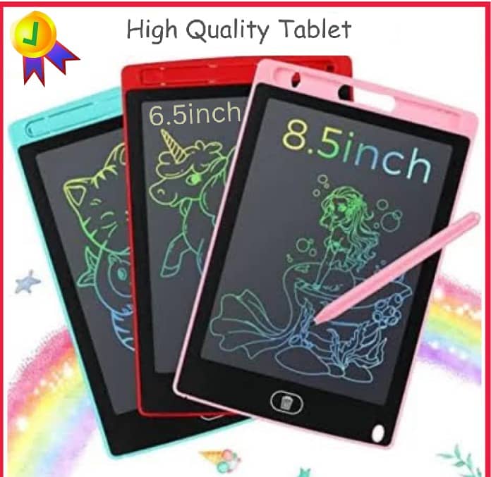 LCD Writing Tablet 8.5" Inch for Kids | Erasable Digital Writing Pad. 0