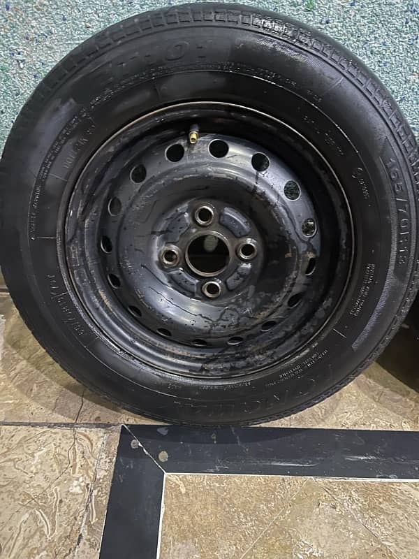 Tyres & Rim 13 inch (165/70/13)  Santro / Wagon R /Cultus 7