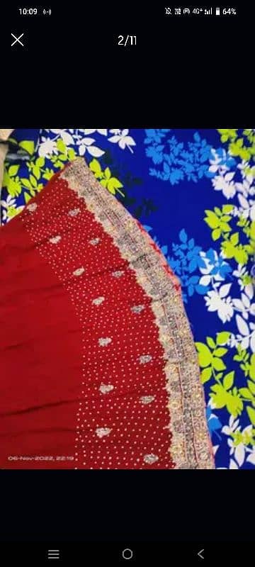 pure shafoon lehnga and dopatta heavy work 5