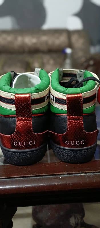 Gucci Men's Black Stripe Ace High-top Sneakers 4