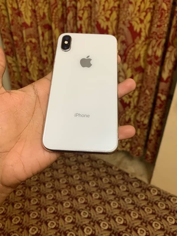 I phone X 256 GB pta approved white color condition 10/9 2