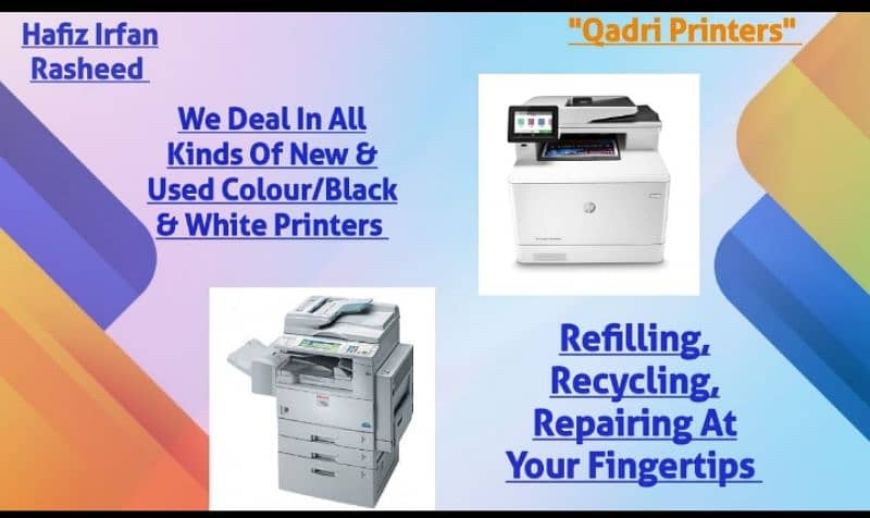 HP all printer will be fine toner refill color and black n white 1