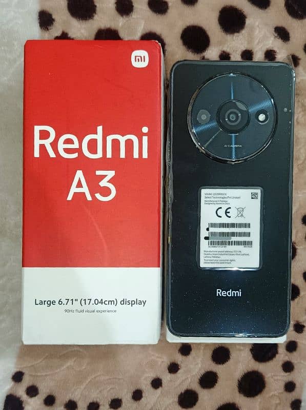 Redmi A3 4GB Ram 64GB Memory Condition 10/10 Dual Sim Offcial PTA 0