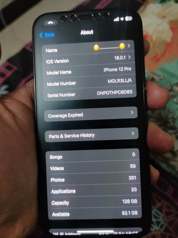 iphone 12 pro 128 gb non pta but kafi time se sim chal rahi hai 4