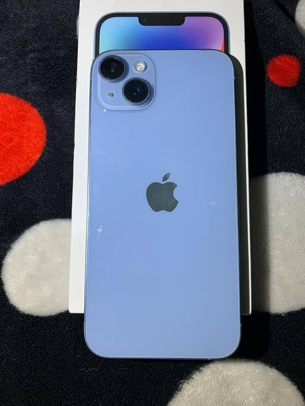 iPhone 14 plus jv blue colour ( 10/10 ) 0