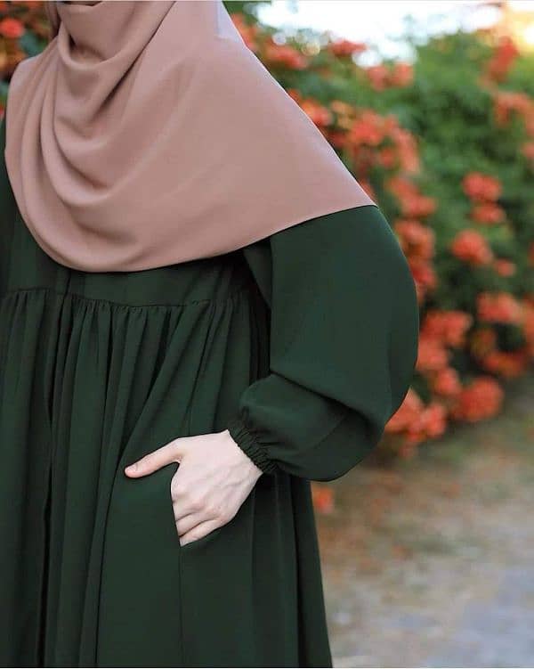 elegant Georgette full Abaya 0