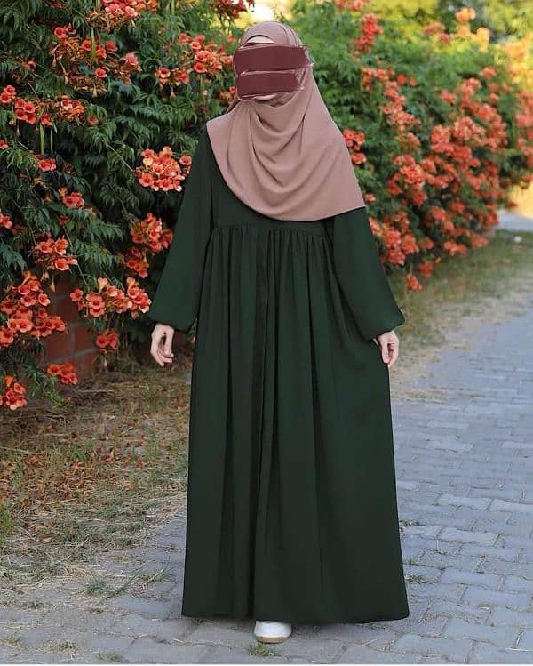 elegant Georgette full Abaya 1