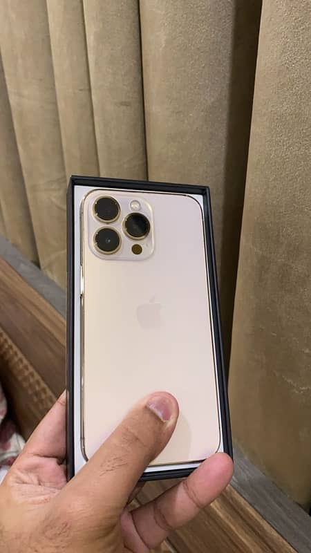 IPHONE 13 PRO 256GB GOLD COLOUR PTA APPROVED WITH BOX… 1