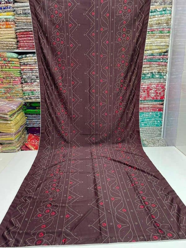 Digital print Dupatta-Dhanak(Black and Maroon) 2