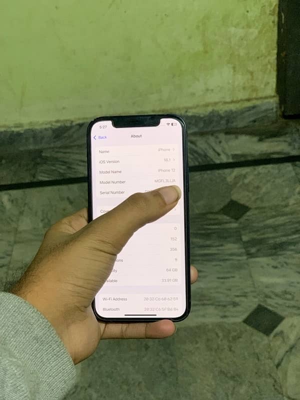 i Phone 12 Non PTA 64Gb Factory Unlocked 89%health (location okara) 7