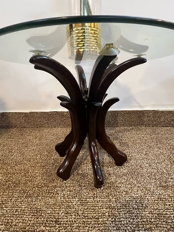 Sofa Drawing Room table set . Glass Top 1