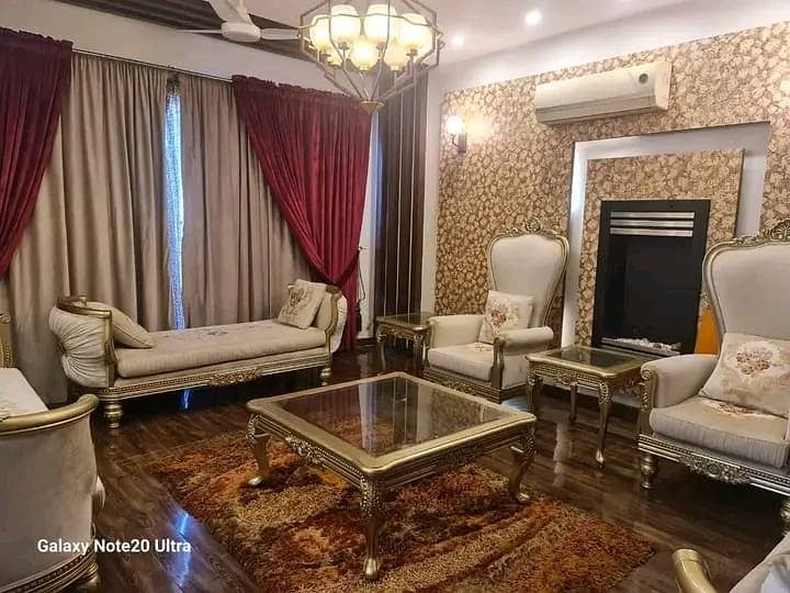 20 Marla Fully Furnished Super Hot Located Bungalow Facing Park Is Available For Rent In The Best Block Of DHA Phase 4 Lahore. 0